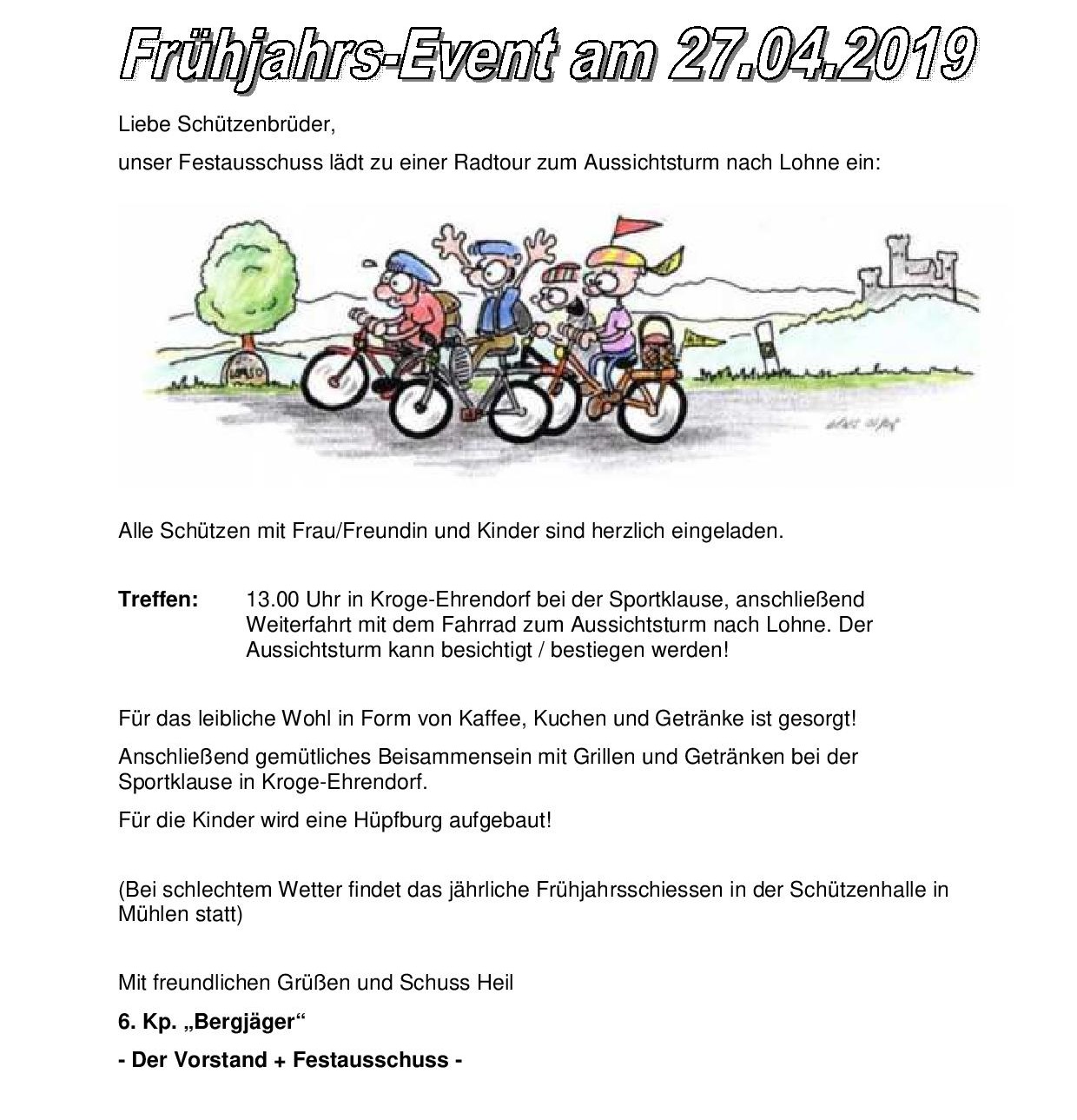 2019 Einladung radtour